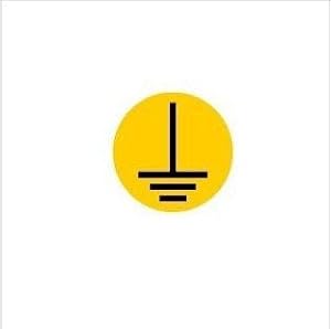 100个装艾瑞达安全标志 内部接地警告标识地线