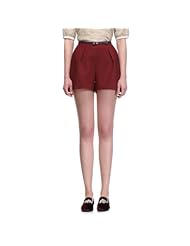 chirly 欧时力 女式 欧美棉质纯色高腰<em>A字短裤</em> 1