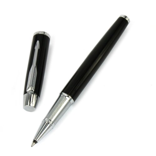 PARKER 派克 IM系列纯黑丽雅白夹宝珠笔(签字