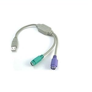 USB转接线 USB转PS2 USB口转圆孔键盘鼠标