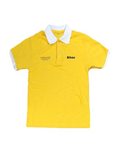 Nikon 尼康 原装正品 黄色白领 T恤 夏装 (M):亚