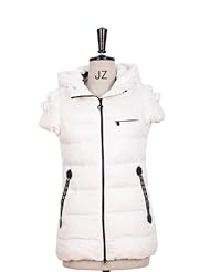 冬装 纯色拉链连帽保暖羽绒<em>马夹女马甲背心</em>Y2