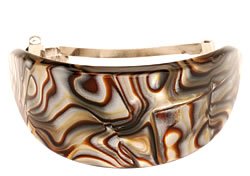 FRANCE LUXE 拱形半月大发卡|马尾夹 缟玛瑙