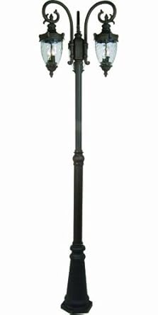 ial Six Light Outdoor Three Head Post Lantern: