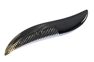 天之湖牦牛角梳角弯18公分-黑色-礼盒装-个护健康-亚马逊中国