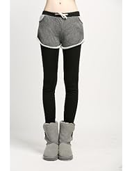 尚丹莎娜 秋冬韩版时尚新款 棉<em>短裤加九分裤</em>假