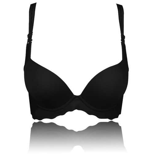 曲<em>婷美</em> 新款一片式光面无痕文胸 侧收聚拢 <em>无缝</em>