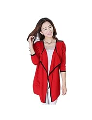 斯卡琳 针织衫<em>女开衫毛衫中长款</em> 韩版空调衫长