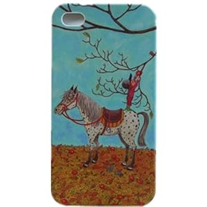 agex-几米正版-iphone4\/4s手机壳《躲进世界的