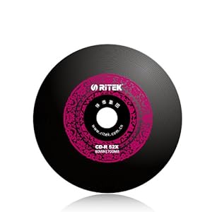 铼德 中国红 CD-R 黑胶刻录光盘 光碟 音乐刻录