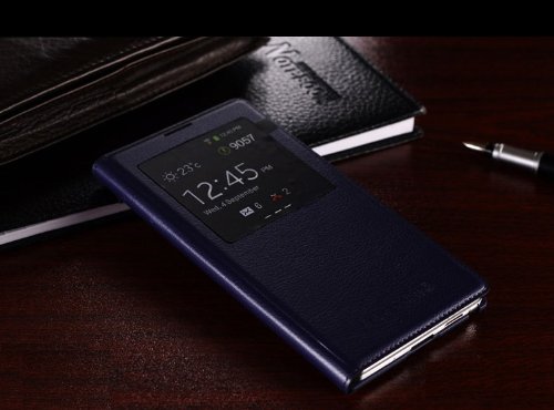 note3原装皮套 note3智能皮套 note3开屏手机套