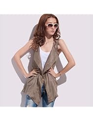 佟依馨 2013秋装 百搭无袖<em>中长款开衫</em> <em>薄女</em> 外