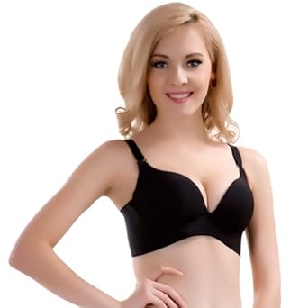 调整型内衣 低胸<em>聚拢</em>上托 一片式无痕纯色光面