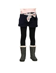 POSCN <em>冬装女童加厚</em>灯芯绒夹棉系腰带棉<em>短裤</em>