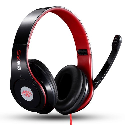 RAJFOO 雷技 音神X5伸缩折叠耳麦麦克风头戴