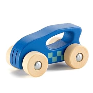 Hape Educo 迷你小车-蓝色 木制 玩具小车 早教