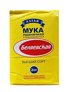 MYKA雪兔牌小麦粉2kg(俄罗斯联邦进口): 亚马