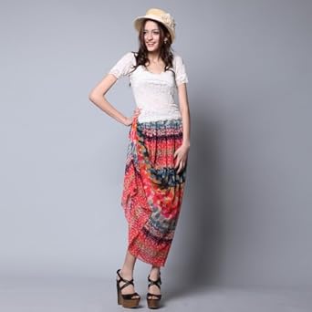 醉酷波西米亚黑色半身裙Z2121D02111A4331