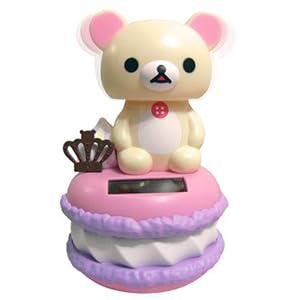 San-X 轻松熊 懒熊甜点草莓蛋糕太阳能<em>摇头</em>公