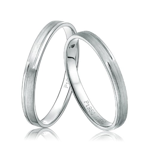L 爱迪尔珠宝 PT950铂金对戒 情侣戒指 结婚对