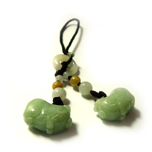 【玉真了天然a货翡翠项链-开光男士玉石观音吊