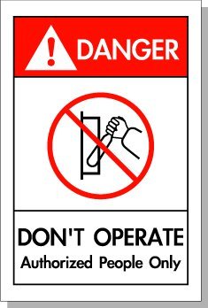 50个装国际标准 英文安全标识 方向性警告标志