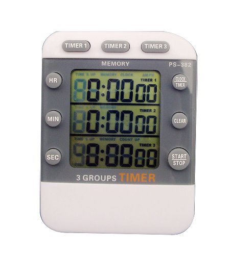 追日3通道倒计时器 三通道三排显示定时器会议