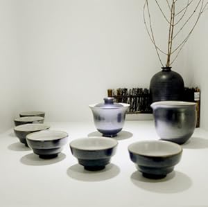 上上千陶与茶 手工柴窑烧高温陶瓷茶具 五行系