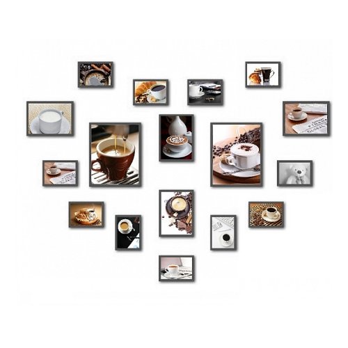 DORUIK 德瑞克 17 框<em>小型</em>温馨心形<em>照片墙</em> 相片