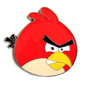 一路美 个性汽车贴 立体金属车贴愤怒的小鸟 红鸟