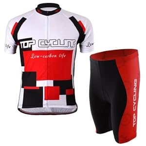 TOP CYCLING 骑行服<em>短袖套装男夏</em>骑行<em>短裤</em>自