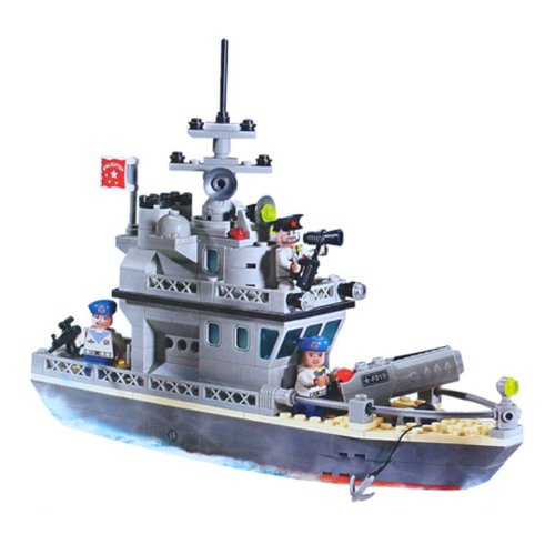 启蒙 乐高式拼装玩具 海岛炮营819:亚马逊:玩具