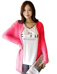 FLENKIY 芙兰奇 春装<em>马海毛</em>粗棒针<em>织</em>中长款开