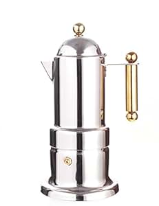 GATER 吉泰儿 意大利VEV不绣钢摩卡壶 金手