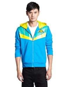 Kappa 卡帕 <em>LOGO</em> 男式 <em>开衫</em>连帽<em>卫衣</em> <em>蓝色</em>/<em>BL</em>