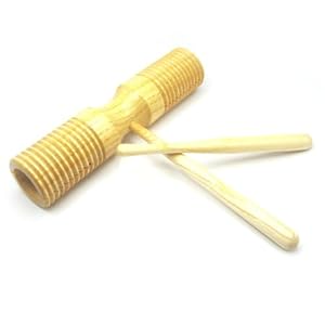 智乐高 奥尔夫打击乐器 带槽双响加沟双响筒奥