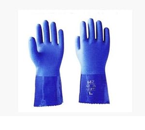日本正品 towa 667型号 耐油手套,耐酸碱手套 防
