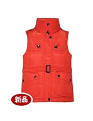 urberry 巴宝莉 橘红色 锦纶 <em>儿童中长款棉马甲</em> 