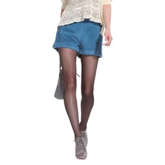 ochirly 欧时力 女式 卷边中腰羊毛<em>呢料</em>阔腿<em>短裤</em>