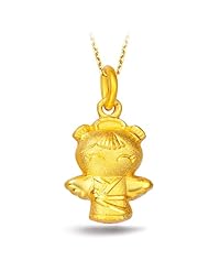 周大福褔星宝宝系列(平安)定价足金吊坠R7493