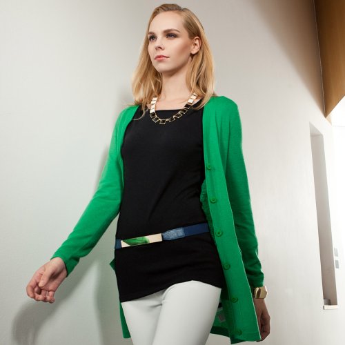 TO意式图 2013春季 <em>羊绒开衫</em> v领<em>长羊绒开衫</em> 女