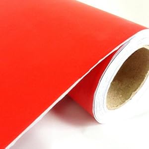 挚鑫 家具翻新贴纸 纯色墙纸 即时贴 朱砂红45