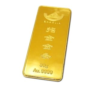 招金 万足金黄金 标准金条 30克 可回购 保值收