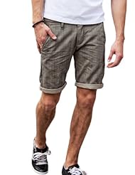 viishow <em>格纹</em>休闲<em>短裤男</em>夏 潮牌五分热裤中裤水