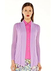 YOULIKA 尤里卡 女士 提花无<em>扣针织开衫怎么样</em>