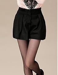 DOLIWE 朵丽维 <em>2015</em>秋<em>冬装</em> <em>大码</em>阔腿毛呢<em>短裤</em>