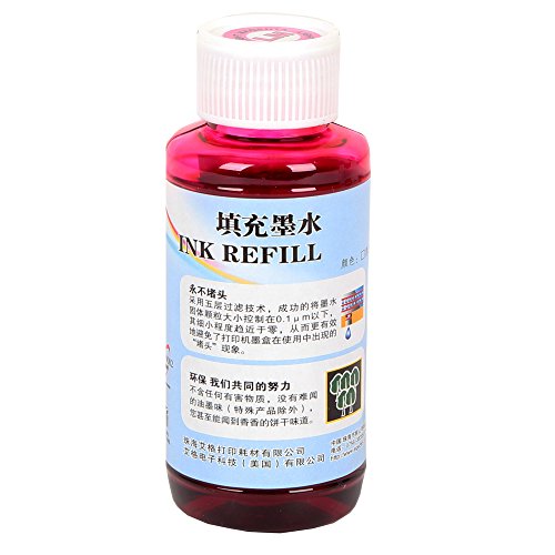 艾格特 联想墨盒填充墨水 红色墨水100ML 碳零