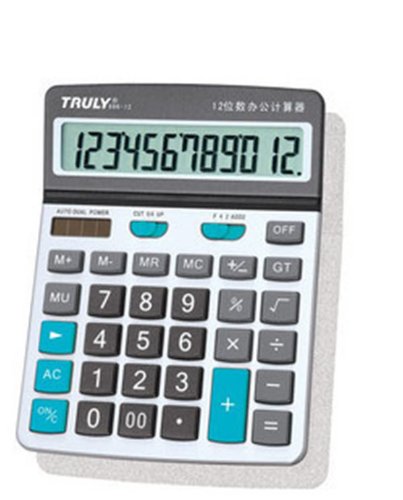 Truly 信利 896-12 计算器:亚马逊:办公用品