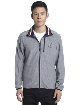 Nautica 诺帝卡 <em>男式 开衫</em>无帽卫衣 K24635在亚