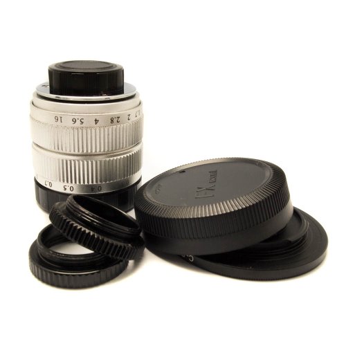 嘉蕊 微单专用银白色升级版C-Mount CCTV 35